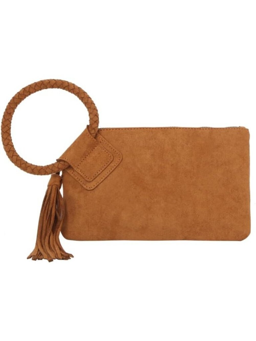 Women's Z Camel Leather Formal Purse Wristlet Wallet Casual Evening Handbag